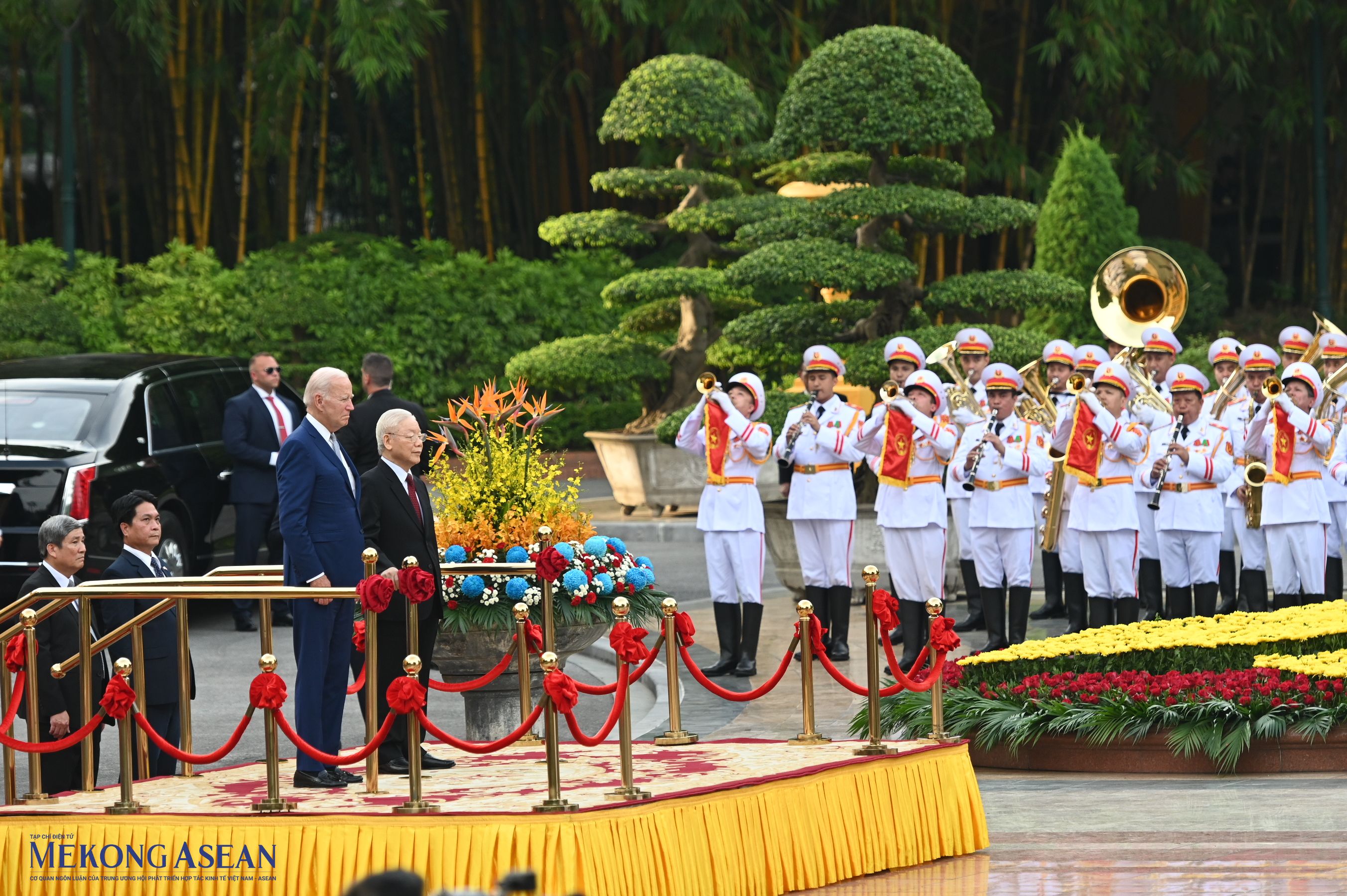 Tổng Bí thư Nguyễn Phú Trọng chủ trì lễ đón Tổng thống Mỹ Joe Biden
