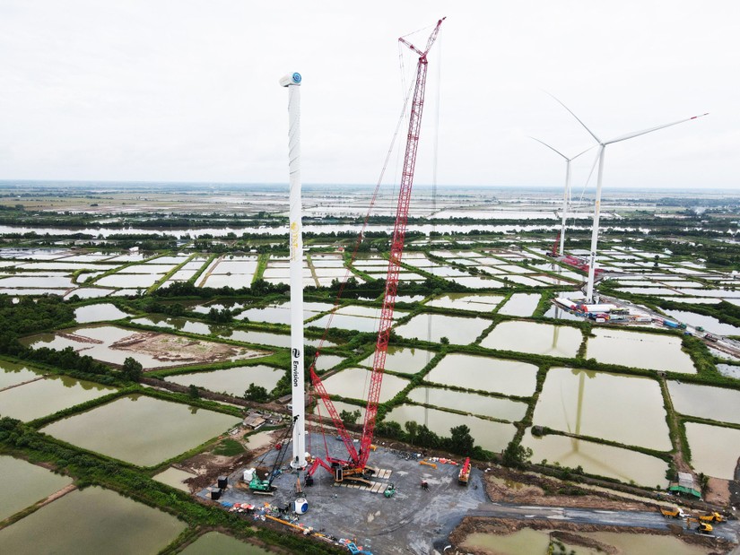 Dự án Nhà máy Điện gió Hòa Đông 2. Ảnh: T&T Group