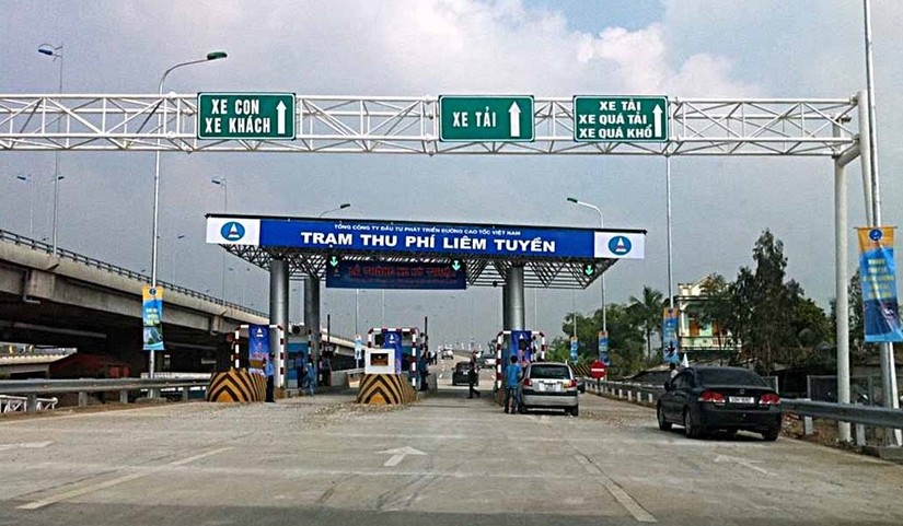 Trạm thu phí Liêm Tuyền trên cao tốc Cầu Giẽ - Ninh Bình. Nguồn: Bộ Giao thông Vận tải.