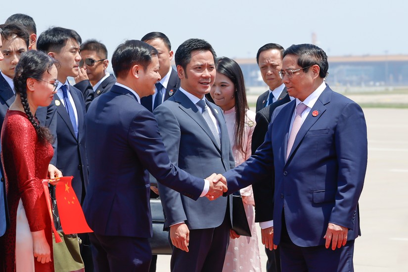 Thủ tướng Phạm Minh Chính tại Bắc Kinh, Trung Quốc. Ảnh: VGP.