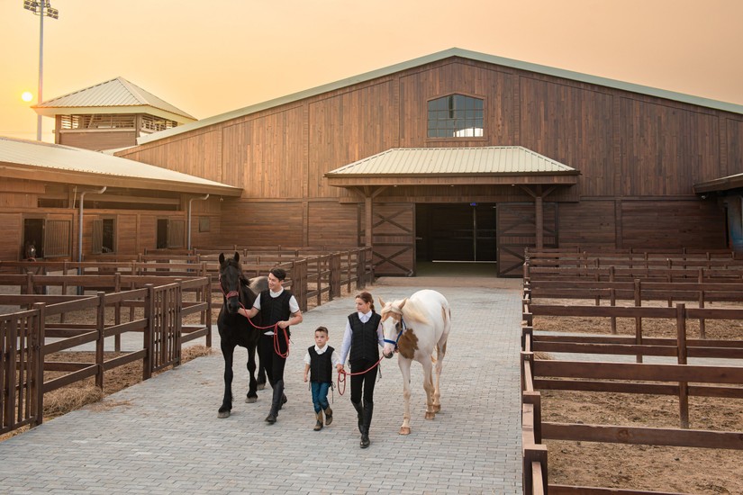 Vinpearl Horse Academy Vũ Yên có những chương trình đào tạo bài bản giúp học viên, cư dân Vinhomes Royal Island rèn luyện thể lực, trí lực thông qua bộ môn thể thao cưỡi ngựa.