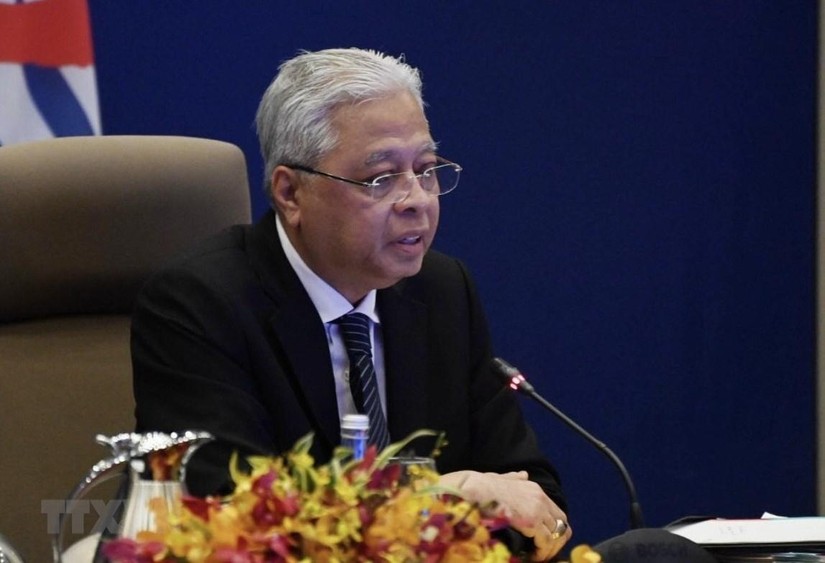 Thủ tướng Malaysia Ismail Sabri Yaakob phát biểu tại Hội nghị cấp cao Á-Âu (ASEM) lần thứ 3. Ảnh: TTXVN