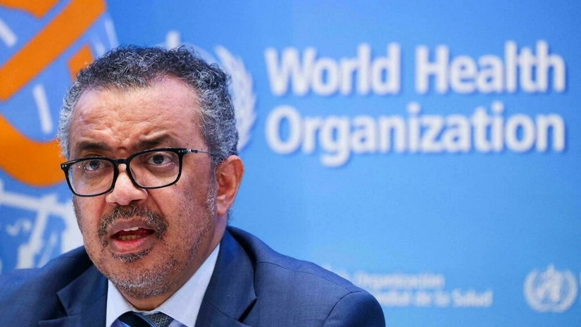 Tedros Adhanom Ghebreyesus, Tổng giám đốc Tổ chức Y tế Thế giới (WHO), phát biểu tại một cuộc họp báo ở Geneva, Thụy Sĩ vào ngày 20/12/2021. Ảnh: Reuters