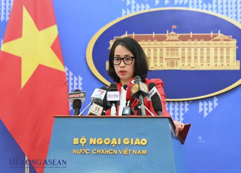 Người phát ngôn Bộ Ngoại giao Phạm Thu Hằng. Ảnh: Đỗ Thảo - Mekong ASEAN