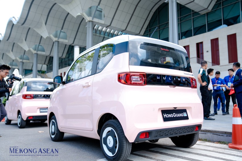 Mẫu xe điện Wuling Mini EV ra mắt ngày 29/6/2023. Ảnh: Quách Sơn.