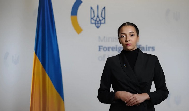 Nữ phát ngôn viên AI của Bộ Ngoại giao Ukraine Victoria Shi. Ảnh: Theo Bộ Ngoại giao Ukraine.