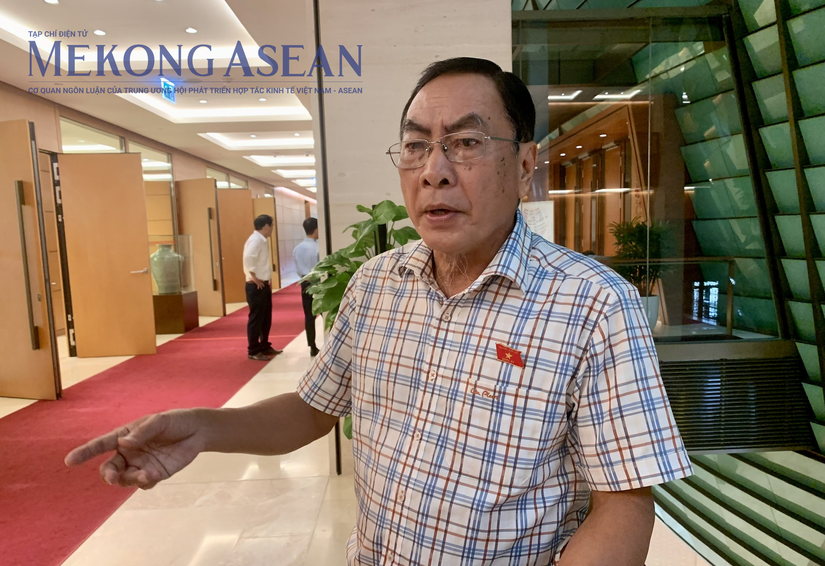 Đại biểu Phạm Văn Hoà quan tâm nhất đến vấn đề xâm nhập mặn tại ĐBSCL. Ảnh: Đinh Nhung - Mekong ASEAN