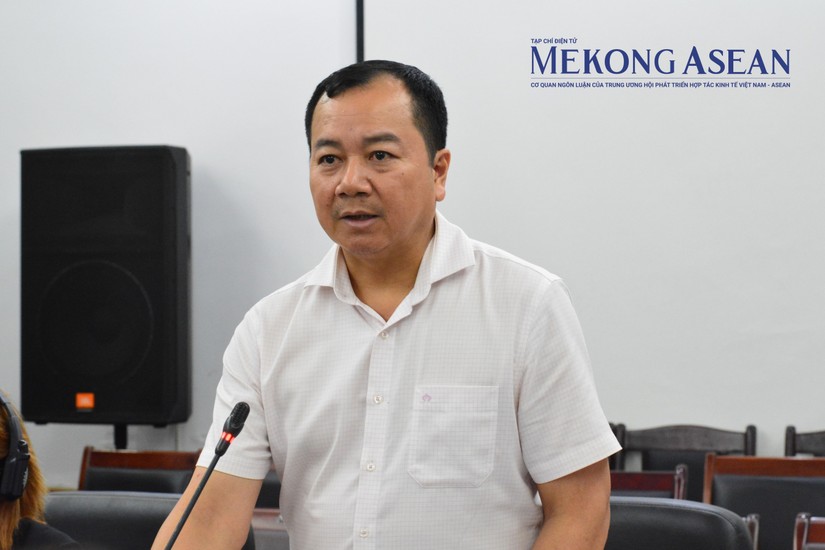 Cục trưởng Cục Thủy sản Trần Đình Luân phát biểu tại cuộc họp. Ảnh: Lê Hồng Nhung/Mekong ASEAN