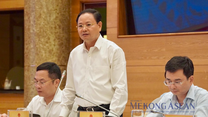 Thứ trưởng Bộ Tài nguyên và Môi trường Lê Minh Ngân. Ảnh: Đinh Nhung - Mekong ASEAN